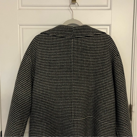 LAST CHANCE TODAY Toteme Black and White Checkered Annecy Coat | XS - Picture 7 of 11